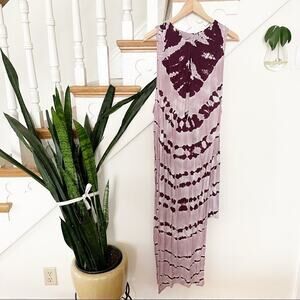 young fabulous and broke purple tie dye dress sz M